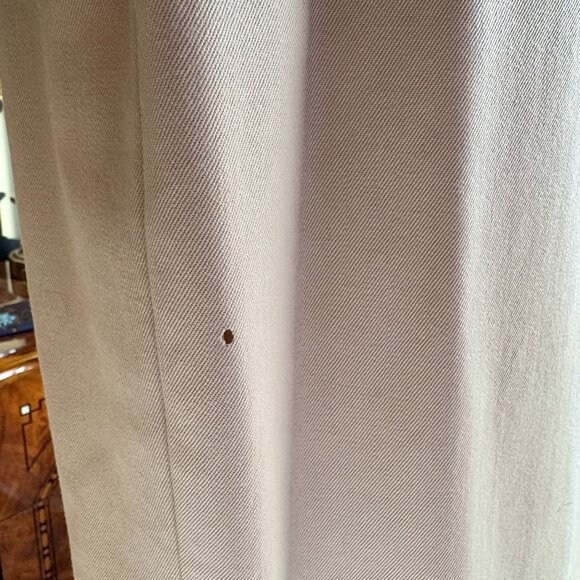 Vintage 90s Beige Skirt Suit w Gold Buttons - Picture 8 of 16